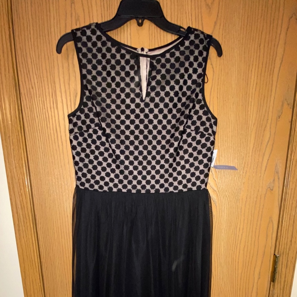 Black and nude cocktail dress!